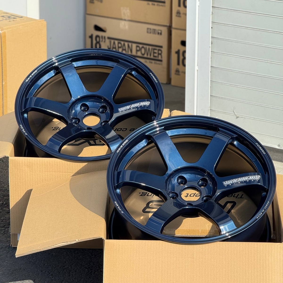 set of 4) Volk Racing TE37 Saga S-Plus 19x9.5 +25, 19x11 +35 5x112