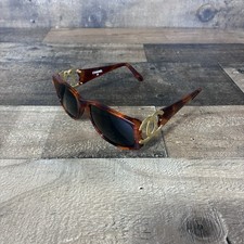 CHANEL 02466 26 Brown Tortoiseshell CC Cocomark Sunglasses Italy Vintage