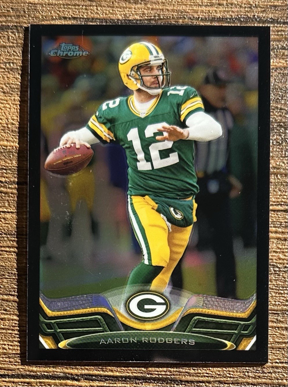 2013 Topps Chrome - Aaron Rodgers #150 Black Refractor /299 Green Bay Packers