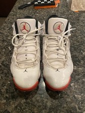 Air Jordan 6 Size 12 White and University Red