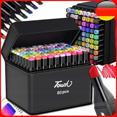 Filzstifte~ Set Marker Stifte 80Tlgfarben ,Marker Pen Stift Malstifte Zeichnen - Bild 1 von 4