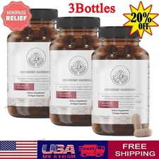 3x Happy Mammoth Hormone Harmony Natural Hormonal Support for Women 72 Capsules