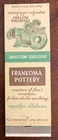 1950s? Frankoma Pottery matchbook cover Sapulpa Oklahoma