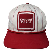 Devoe Paint Snapback Hat Multicolor One Size Embroidered Striped Rope Vintage