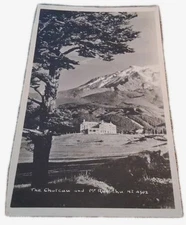 New Zealand The Chateau and Mt. Ruapehu  RPPC Photo Post Card