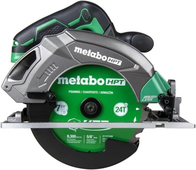 Metabo HPT 18V MultiVolt Cordless Circular Saw, 7-1/4-Inch Saw Blade, Power T...