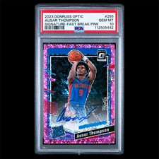 /25 Ausar Thompson 2023 Panini Donruss Optic Rookie Auto Pink PSA 10 GEM MINT 🔥