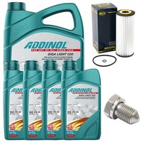 MotoröL Filter Set Addinol 0W-30 9 Liter + Schraube FüR VW Crafter 30-35 30-50