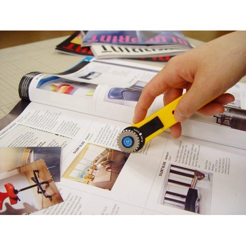 Olfa Cutter Rotary Tool 28mm Perforation PRC3C Cut card Make Fold Lines UK Stock - Picture 5 of 9