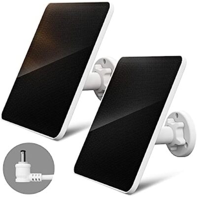 4W/5V Solar Panel For Outdoor Ring Spotlight Camera Security Cam Battery Charger