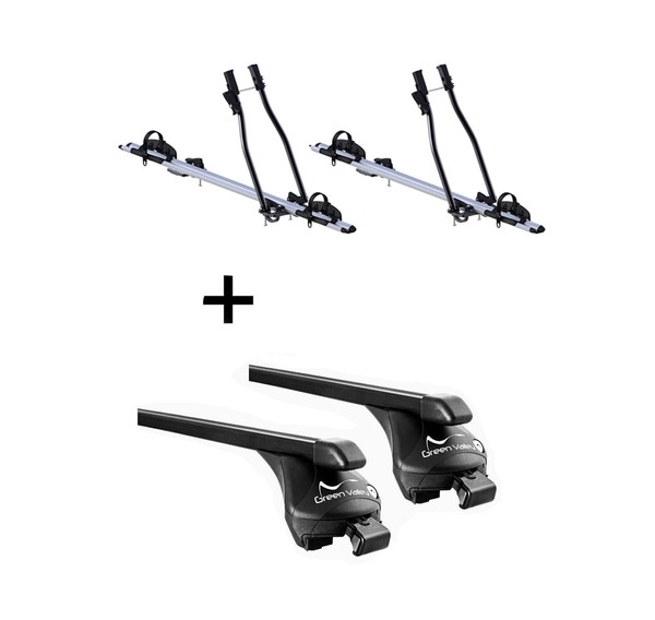2XfahrradträGer Sagittar+DachträGer Quick Stahl L FüR FüR FüR Seat Altea Freetra-image