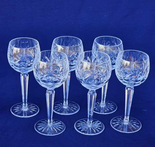 WATERFORD Crystal ASHLING Wine Hock Stem Glass made in Ireland 7 1/2" High - Picture 7 of 23