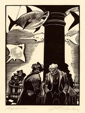 The Aquarium By Fritz Eichenberg Quality Print - Frame Me