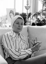 Princess Grace of Monaco at home during an interview 1975 OLD PHOTO 1