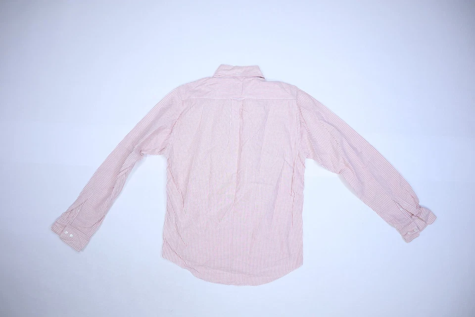 Camisa de Vestir Gant Michael Bastian Rosa Blanco Rayas Con Botones Manga Larga Hombres M Foto 3 de 4