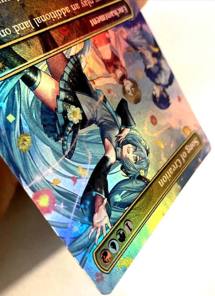 MTG Song Of Creation RAINBOW FOIL Secret Lair Hatsune Miku 1603 NM - Image 4 of 4