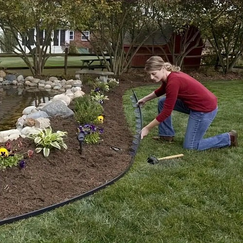 10M Fence Landscape Garden Lawn Edging Border Flexible Plant Grass Barriers AU - Picture 5 of 16