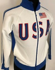 KALCIOMANIA USA GIRL'S Sz S  QUALITY WEAR FULL ZIPPER OUTDOOR JACKET/SWEAT