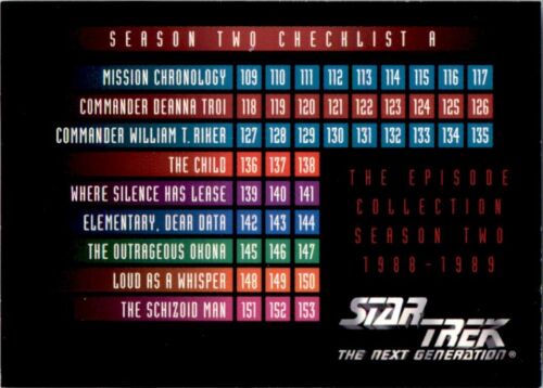 Skybox - Star Trek: The Next Generation - Season 2 (1995) Checklist A No. 202 - Picture 1 of 2
