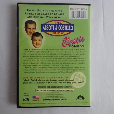 Abbott & Costello - Who's On First? DVD B&W Full Screen