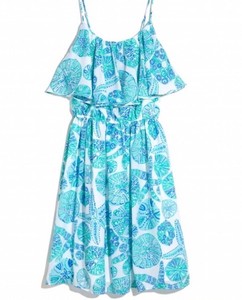 target blue and white dress