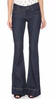 Alice + Olivia Low Rise Bell Jeans - Dark Indigo Blue Size 25 Msrp $245 Alice + Olivia Low Rise Bell Jeans - Dark Indigo Blue Size 25 Msrp $245