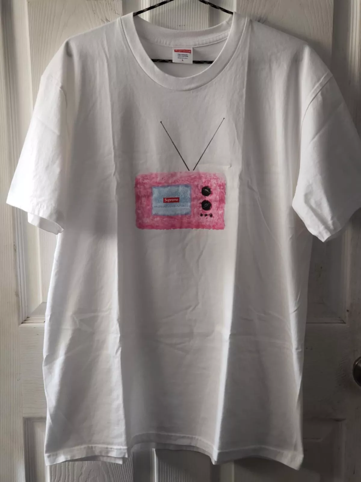 Tee shirt graphique Supreme TV blanc taille L