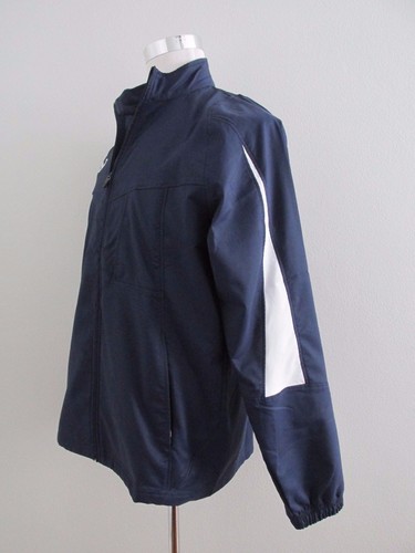 Under Armour Mens Size M Navy+White All Season Gear Zip Front Lightweight Jacket - Picture 5 of 12