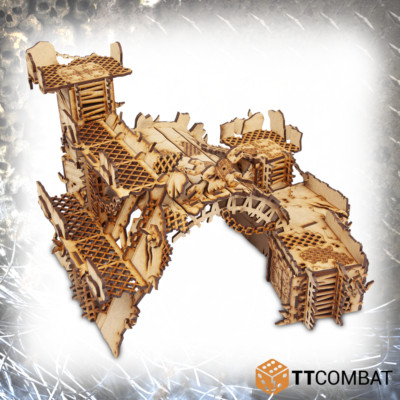 SFG066 TTCombat - Si-Fi Gothic - Orc Mek Garage - (Terrain, Warhammer 40k)
