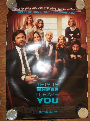 "This is where I leave you" Used Movie poster Measures 27" x 40" ship in tube 