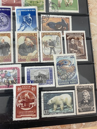 1950-1959, USSR-Soviet Union/RUSSIA. 1 Stock Pages With 75 Stamps - Picture 6 of 11