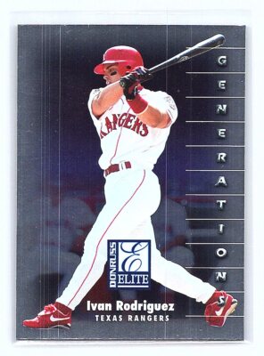 1998 Donruss Elite Ivan Rodriguez #135 GEN Texas Rangers | eBay