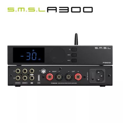SMSL A300 Power Amplifier 2.1 Audio System BTL Mode SDB Patented Sound Effects