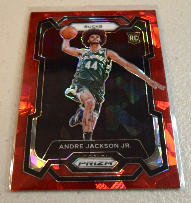 2023-24 Panini Prizm Red Ice #131 Andre Jackson Jr. RC Milwaukee Bucks