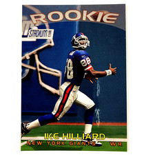 Ike Hilliard 1997 Topps Stadium Club Rookie Card #209 NFL New York Giants. rookie card picture