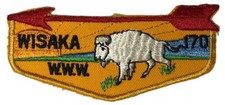 Wisaka Lodge 170 Sac N Fox Council IL F1 Flap GLD Bdr (YX1578)