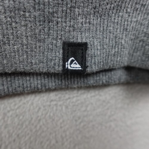 Quiksilver Hoodie Youth L Gray Everyday Lounge Zip Up Fleece - Picture 9 of 21
