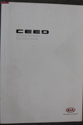 KIA Ceed Car Infotainment System Radio Betriebsanleitung / Bedienungsanleitung 