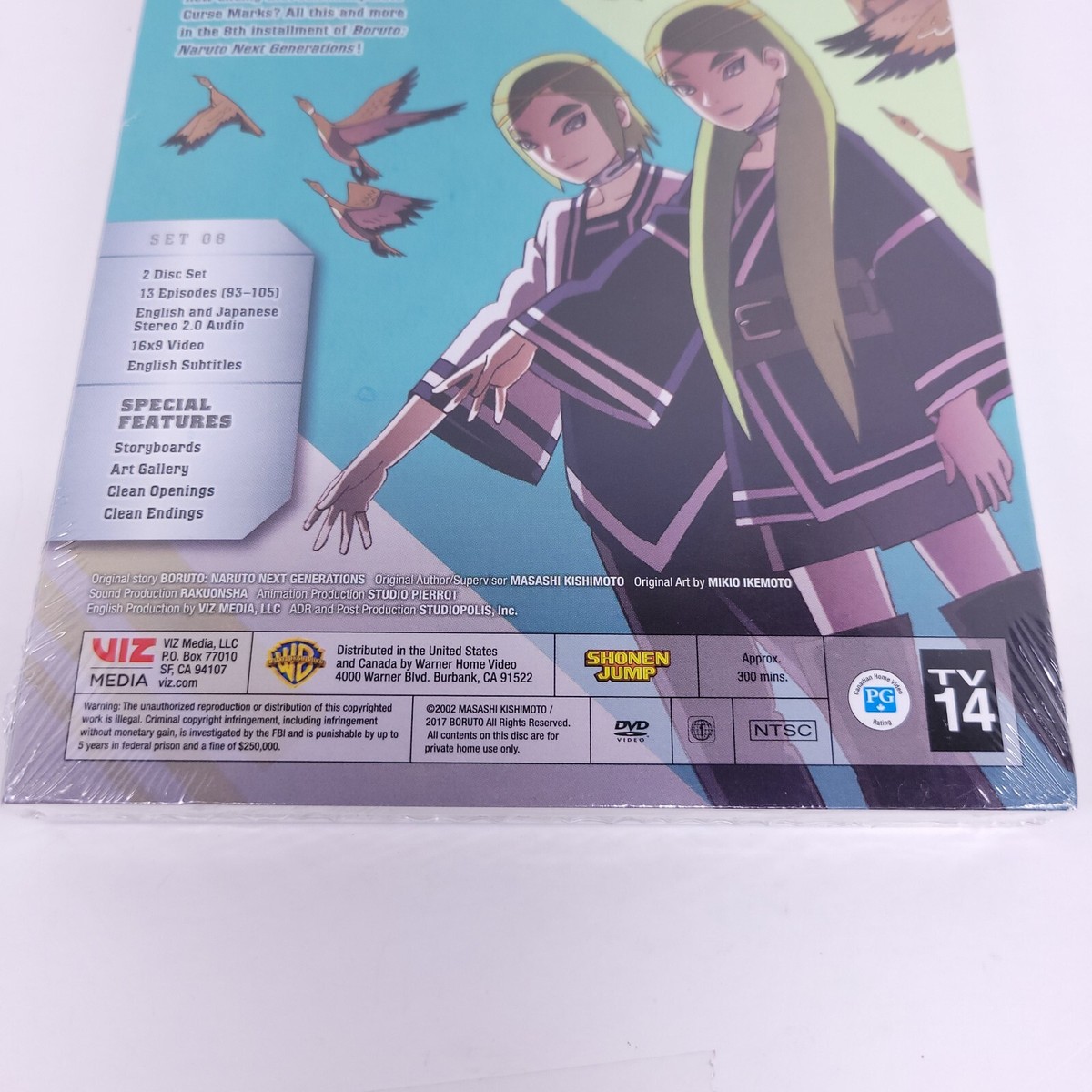 Boruto Blu-Ray Set 8 Shadow of the Curse Mark Ep. 93-105 English