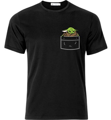 Baby Yoda In Your Pocket T Shirt Black 