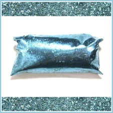 2oz (59ml) Tropical Teal .015" Medium Automotive Metal Flake, Metallic Blue