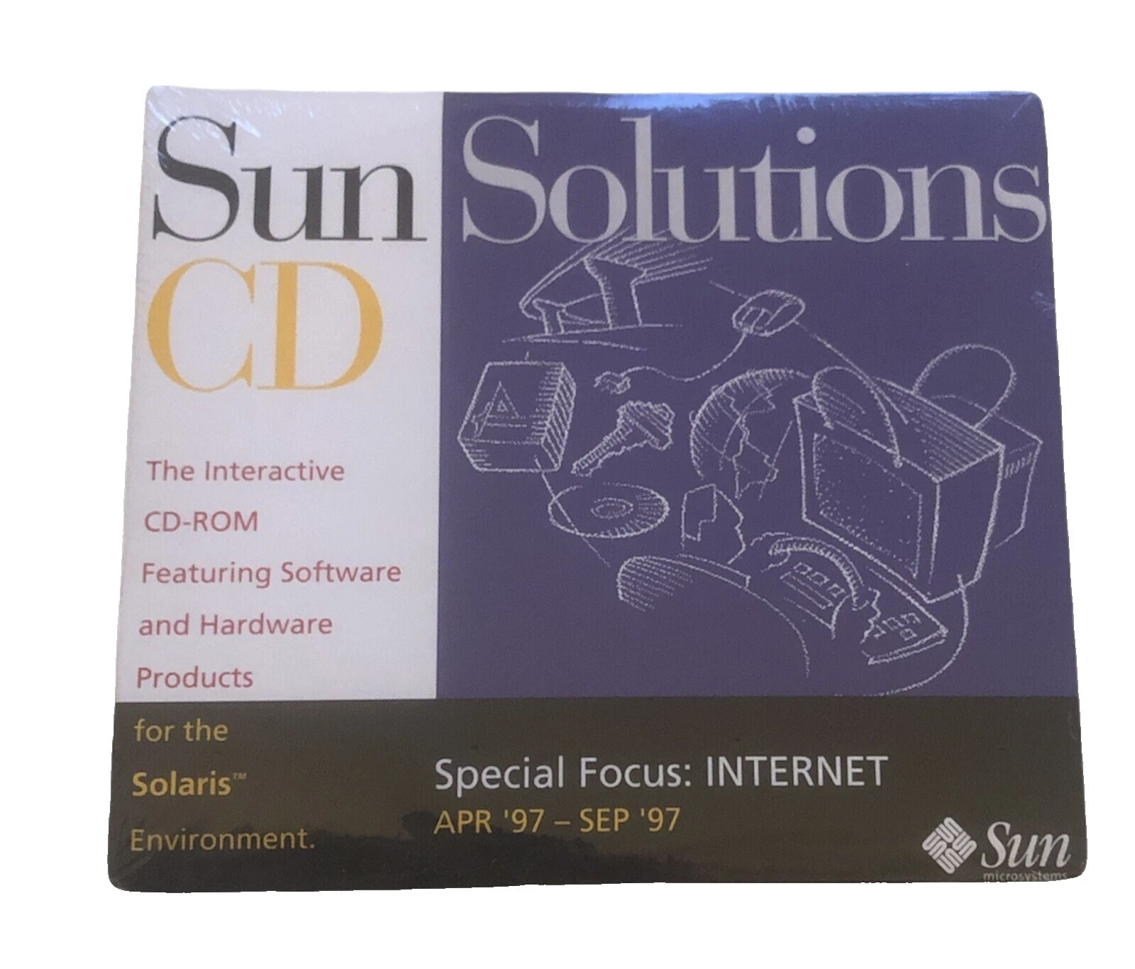 Mercancía y manuales de computadora Sun