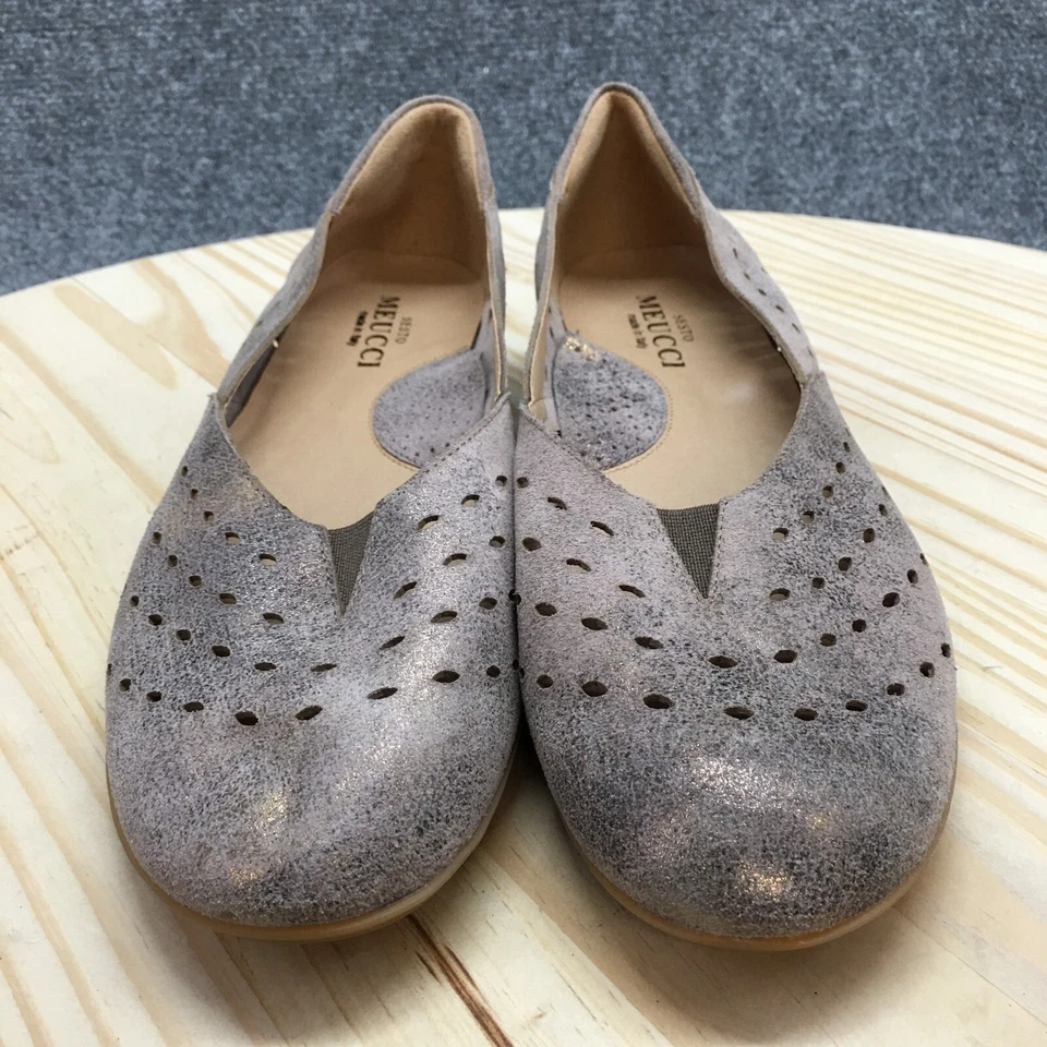 Туфли женские Sesto Meucci 9,5 M ботанические без шнуровки коричневые повседневные комфортные с круглым носком - Изображение 4 из 4