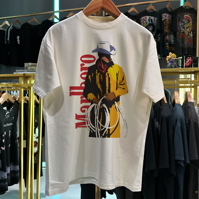 marlboro cigarette clothing Marlboro-inspired tee  shop now #babytee #marlborotee #explore #marlboro #shopnow 100% combed and ring Cigarette With Mom Marlboro T-Shirt