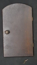 Vintage New Haven Mantel Clock Back Door + Hinges 8 1/8" Tall 4 3/4" Wide