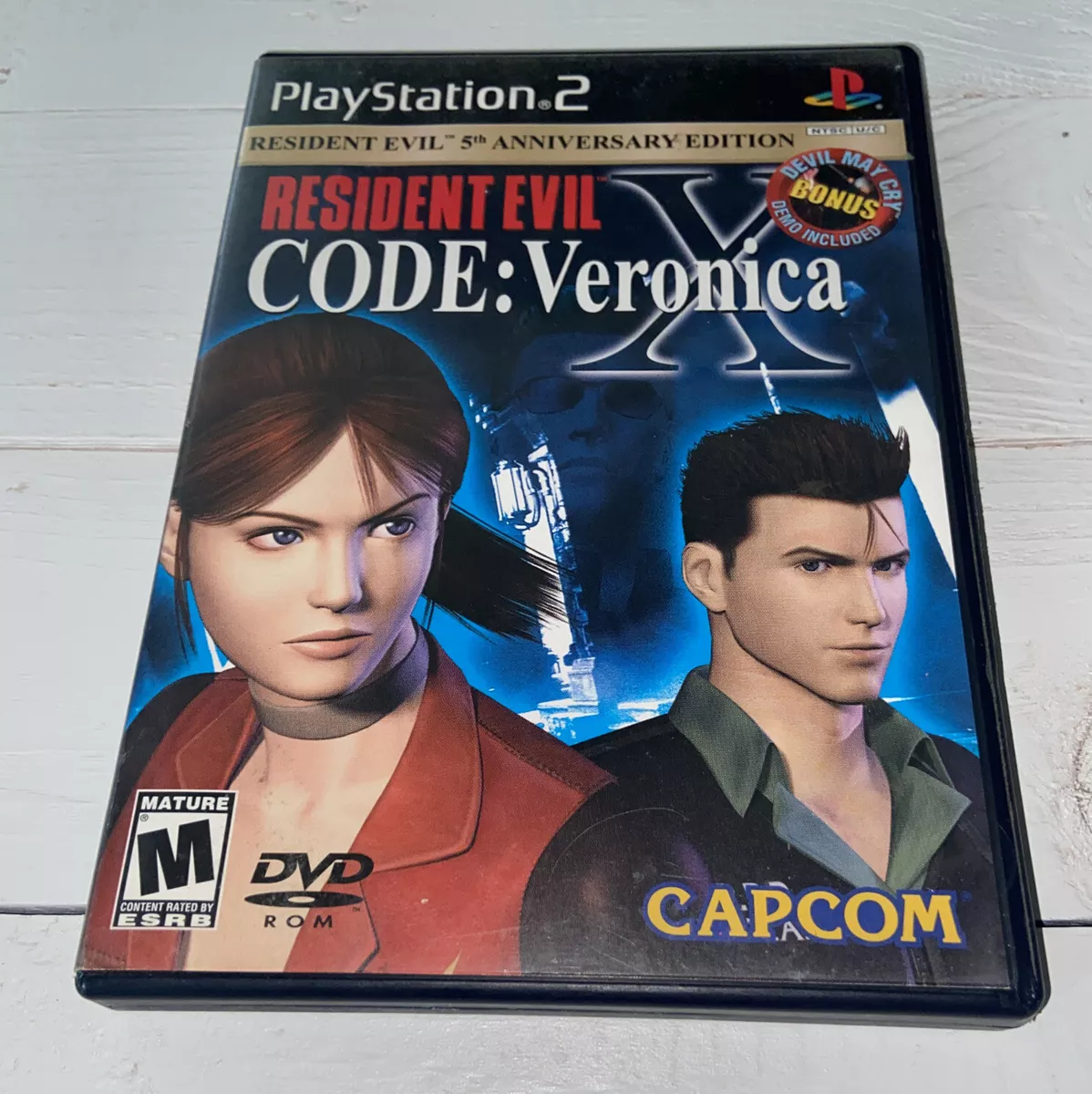 Resident Evil Code Veronica X Anniversary Playstation 2 PS2 Black Devil May  Cry