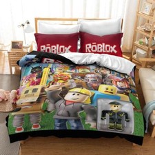Videogames Duvet Cover Roblox Quilt Cover Kids Bedding Set Decor UK Size Gifts