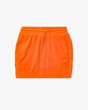 Jeremy Scott x adidas Originals H53363 JS Skirt W Velour App Signal Orange