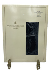 Victoria's Secret Hosiery Vintage Stretch Lycra Stockings Midnight Black Medium