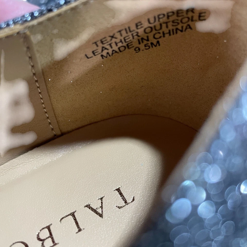 Talbots Sparkly Bow Ballet Flats Womens Size 95M Party Dressy Shoes Glitter - Image 3 of 4